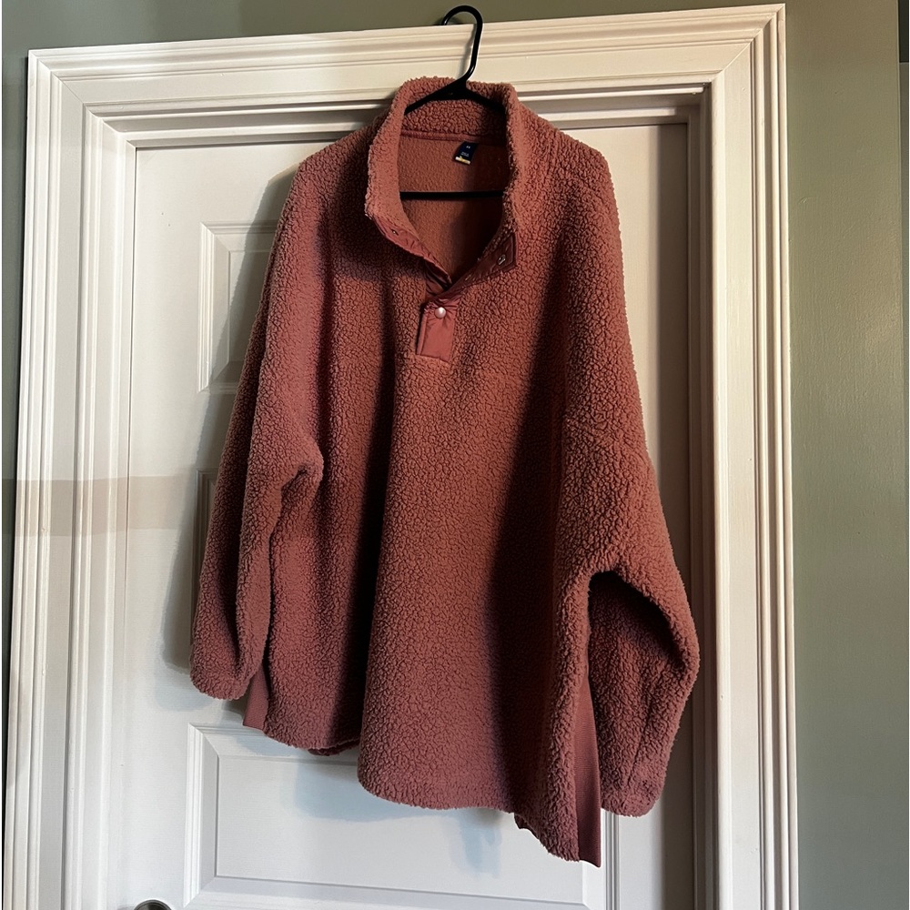 Mauve Sherpa Pullover